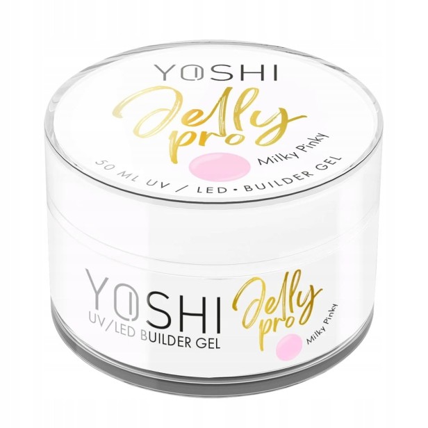 Yoshi Żel budujący galaretka Jelly PRO Gel UV LED Milky Pink 50ml