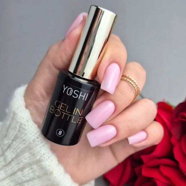 Yoshi Gel In Bottle No8 Żel w butelce UV/Hybrid GIB8 różowy 10ml