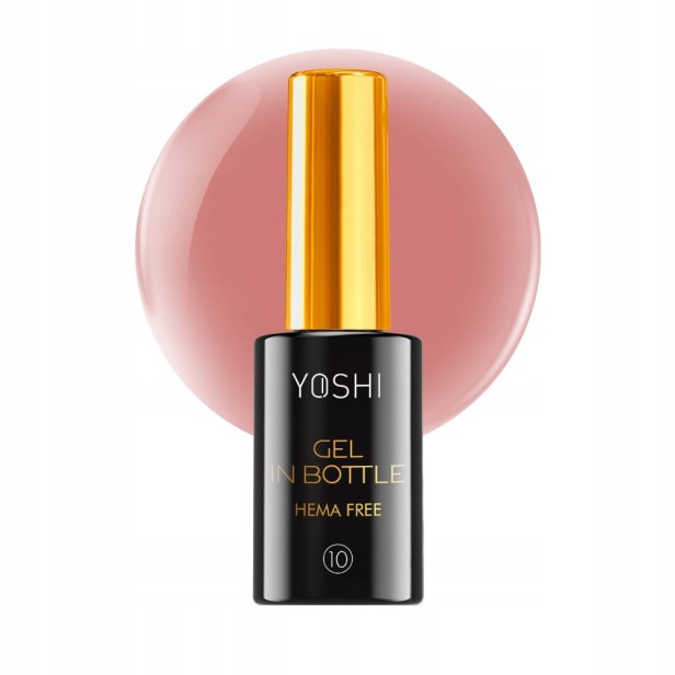 Yoshi Gel In Bottle No10 Żel w butelce UV/Hybrid GIB10 ciepły róż 10ml