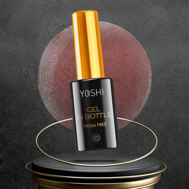 Yoshi Gel In Bottle No10 Żel w butelce UV/Hybrid GIB10 ciepły róż 10ml
