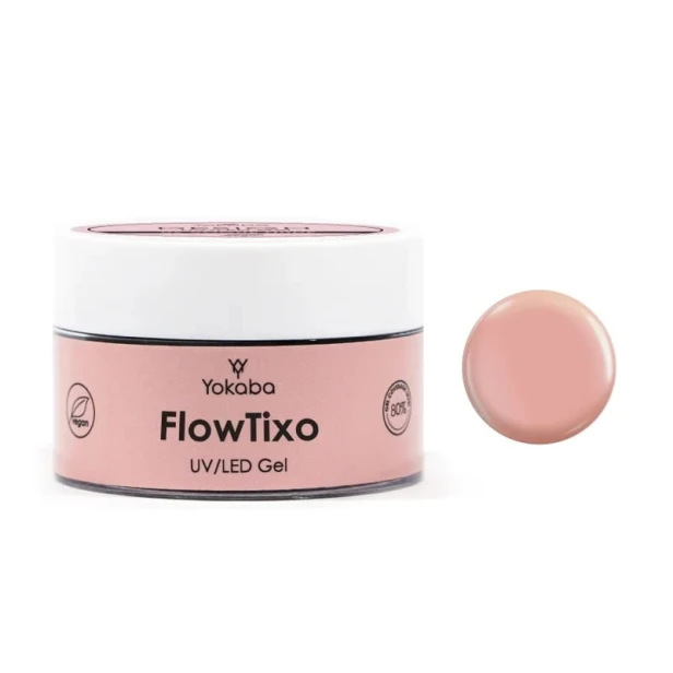 Yokaba FLOW TIXO GEL żel budujący UV/LED z tiksotropią 05 COVER NUDE 50ml