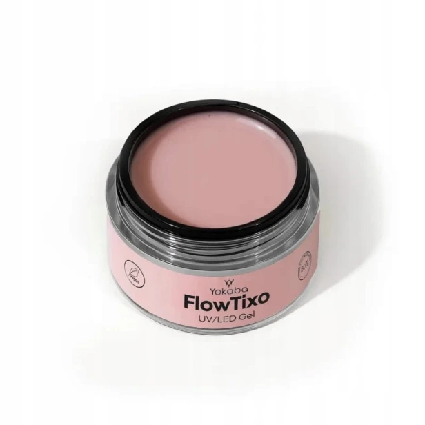 Yokaba FLOW TIXO GEL żel budujący UV/LED z tiksotropią 05 COVER NUDE 50ml