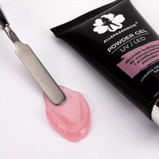 Allepaznokcie Powder gel akrylożel HEMA/Di-HEMA free FRENCH PINK 30g