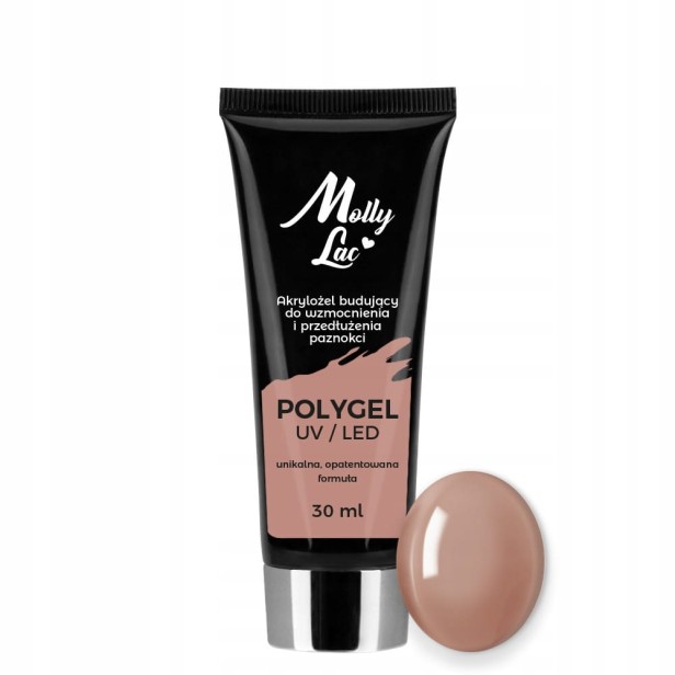 MollyLac Polygel Light Brown Akrylożel budujący 30ml