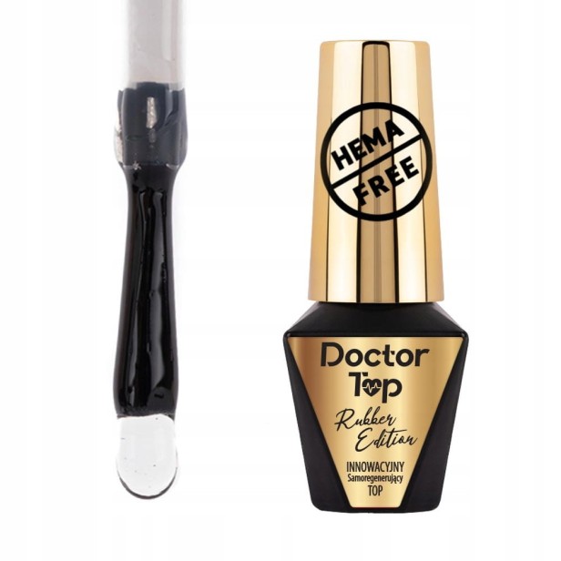 Molly Nails Doctor Top Rubber Edition Top Kauczkowy samonaprawiający 10ml