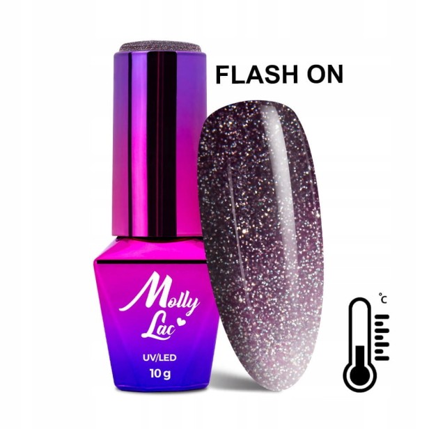 Molly Lac Lakier Hybrydowy Thermo Flashing Lights Itself Nr 694 10g