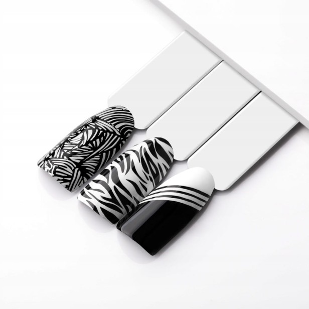 Molly Nails Lakier do Stempli PRO Stamping Czarny Black Do Zdobień 10ml