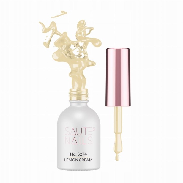 SAUTE NAILS Lakier hybrydowy do paznokci S274 LEMON CREAM 8ml