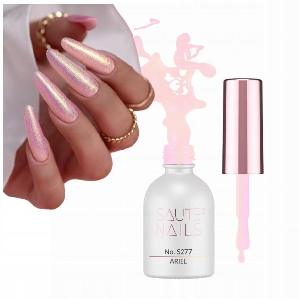 Saute Nails Lakier hybrydowy drobiny kolekcja Mermaid Melody S277 ARIEL 8ml
