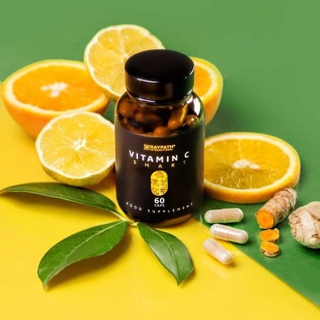 Witamina C RAYPATH VITAMIN C SMART Dzika Róża Imbir Kurkuma 60 kapsułek