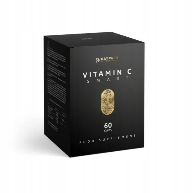 Witamina C RAYPATH VITAMIN C SMART Dzika Róża Imbir Kurkuma 60 kapsułek