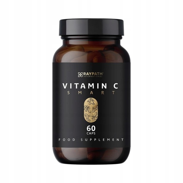 Witamina C RAYPATH VITAMIN C SMART Dzika Róża Imbir Kurkuma 60 kapsułek