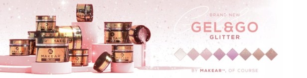 Makear Żel Budujący Gel&Go Glitter Ice Pink GG21 50ml