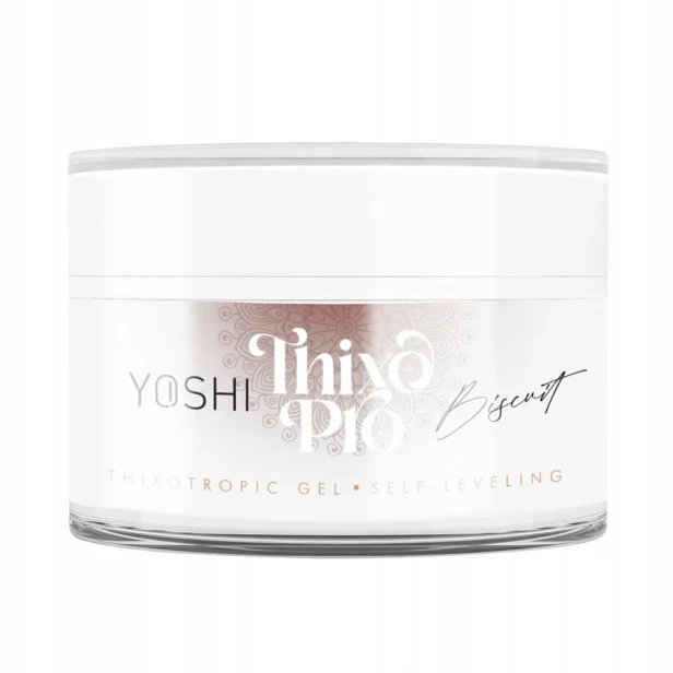 YOSHI Żel Samopoziomujący Budujący Thixo PRO Gel UV LED BISCUIT 15ml
