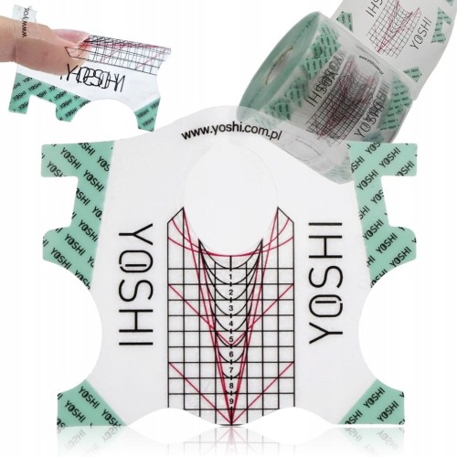 Yoshi Szablony do przedłużania paznokci transparentne 400 sztuk