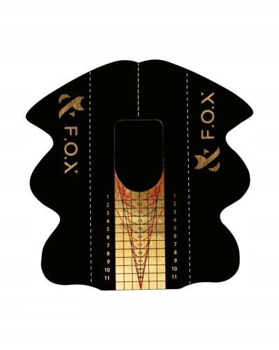 F.O.X FOX Szablony do przedłużania paznokci BASIC Nail Forms 500szt