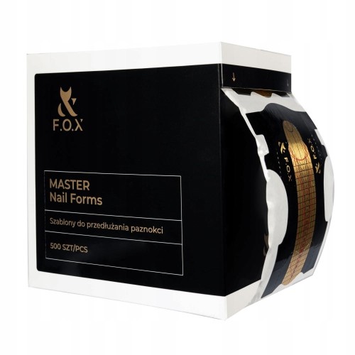 F.O.X FOX Szablony do przedłużania paznokci MASTER Nail Forms 500szt