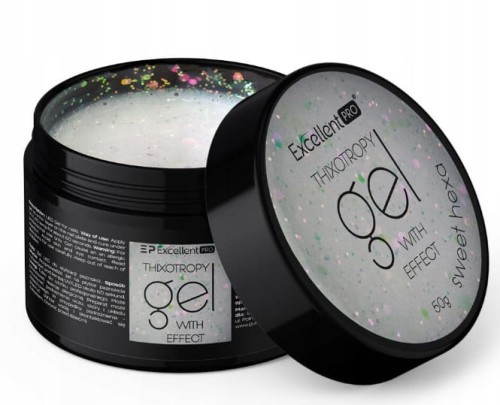 Excellent PRO Thixotropy Gel with Effect Żel Budujący SWEET HEXA 15g