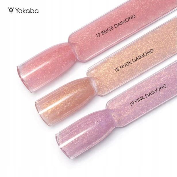 Yokaba Inception UV/LED 19 PINK DAIMOND Żel budujący do paznokci 30ml