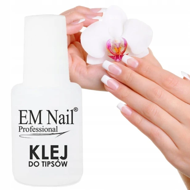 EM Nail klej do tipsów z pędzelkiem 7,5 g