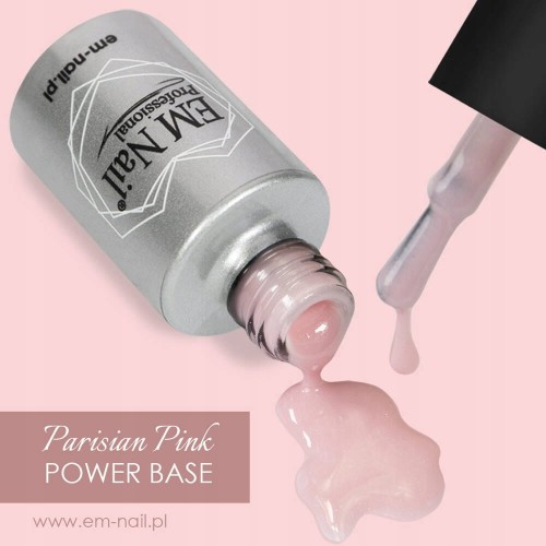 EM Nail Modelująca Baza budująca Power Base PARISIAN PINK 15ml