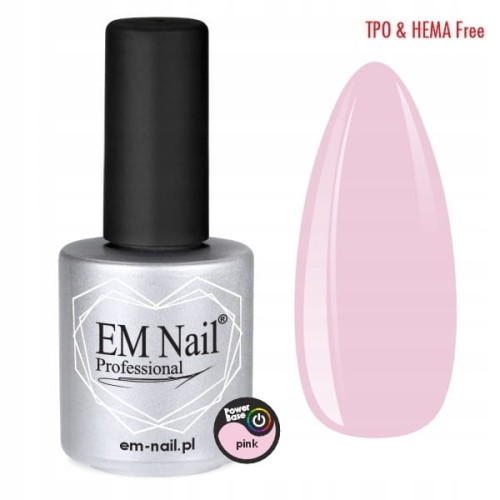 EM Nail Modelująca Baza budująca Power Base PINK 15ml
