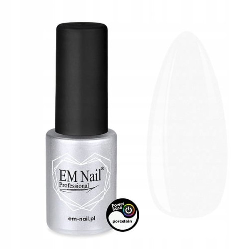 EM Nail Modelująca Baza budująca Power Base PORCELAIN 6ml