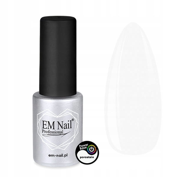 EM Nail Modelująca Baza budująca Power Base PORCELAIN 6ml