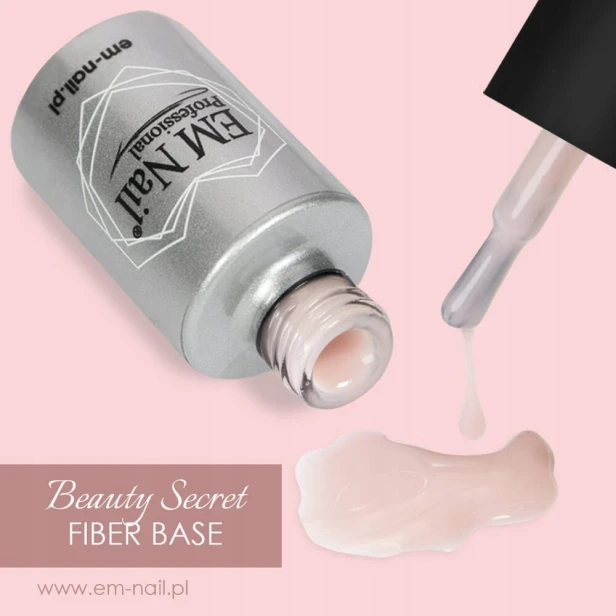 EM Nail Baza hybrydowa z włóknem szklanym Fiber Base BEAUTY SECRET 15ml