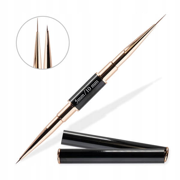 EM Nail Profesjonalny Dwustronny Pędzelek do Zdobień Paznokci – 5mm / 10mm
