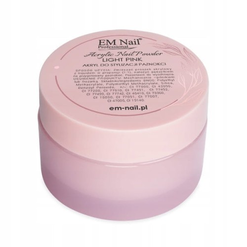 EM Nail Proszek akrylowy Akryl Różowy LIGHT PINK 50g