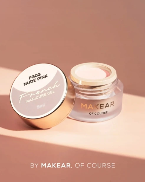 Makear Żel do zdobień French Manicure Gel NUDE PINK FG03 5ml