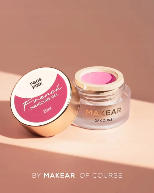 Makear Żel do zdobień French Manicure Gel PINK FG05 5ml