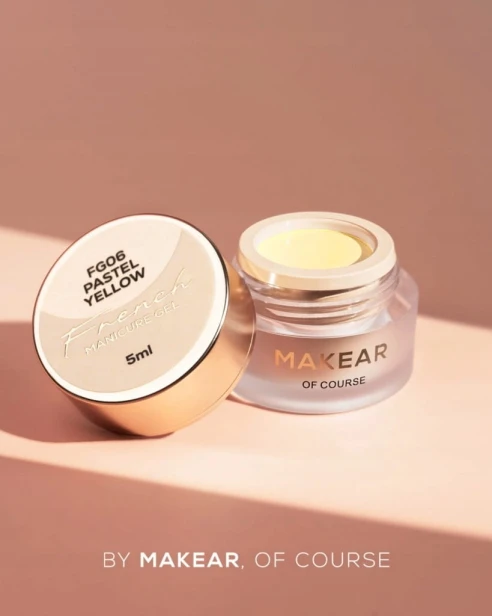 Makear Żel do zdobień French Manicure Gel PASTEL YELLOW FG06 5ml