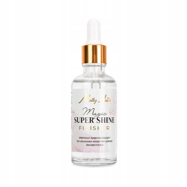 Molly Nails Magic Super Shine FINISHER Preparat Nabłyszczający 50ml