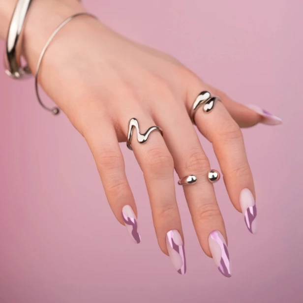Makear SFX Pyłek w Płynie do paznokci Chrome Violet fioletowa tafla BC06 5m