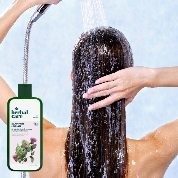 Farmona HerbalCare Szampon do włosów tłustych u nasady i suchych ŁOPIAN 330
