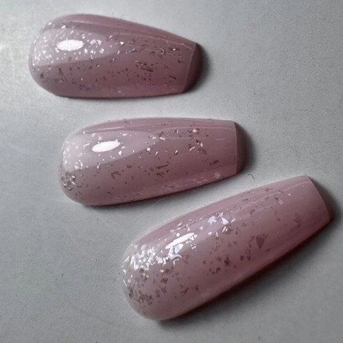 Didier Lab Top Coat No Wipe Glitter Top Coat SILVER 10ml