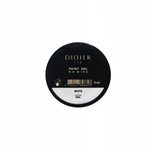 Didier Lab Żel do Ddobień paznokci Paint Gel No Wipe WHITE Biłay 8ml