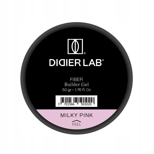 Didier Lab Żel Budujący do paznokci Fiber Builder Gel MILKY PINK 50g