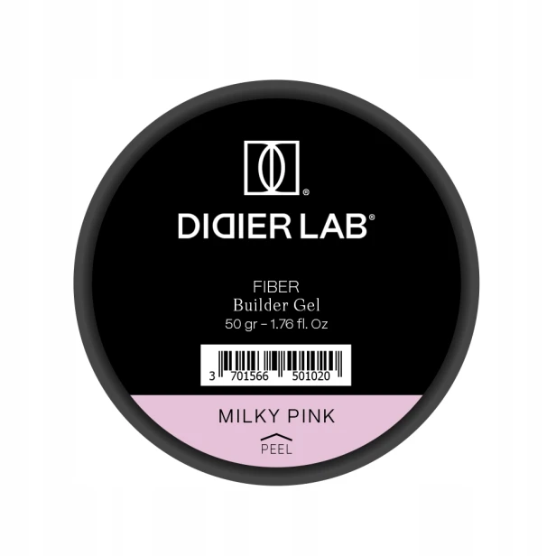 Didier Lab Żel Budujący do paznokci Fiber Builder Gel MILKY PINK 50g