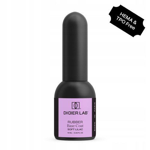 Didier Lab Kamuflująca Baza Kauczukowa Rubber Base Coat SOFT LILAC 10ml