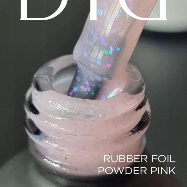 Didier Lab Baza Kauczukowa z drobinkami Foil Rubber Base POWDER PINK 10ml