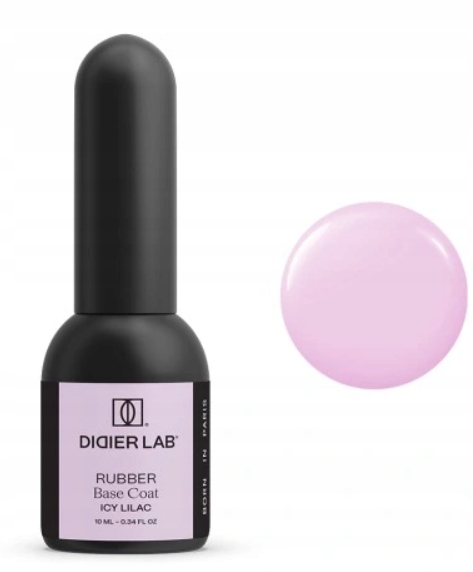 Didier Lab Kamuflująca Baza Kauczukowa Rubber Base Coat ICY LILAC 10ml