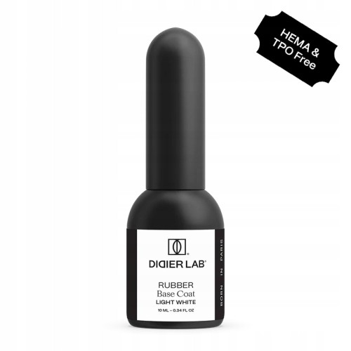 Didier Lab Kamuflująca Baza Kauczukowa Rubber Base Coat LIGHT WHITE 10ml