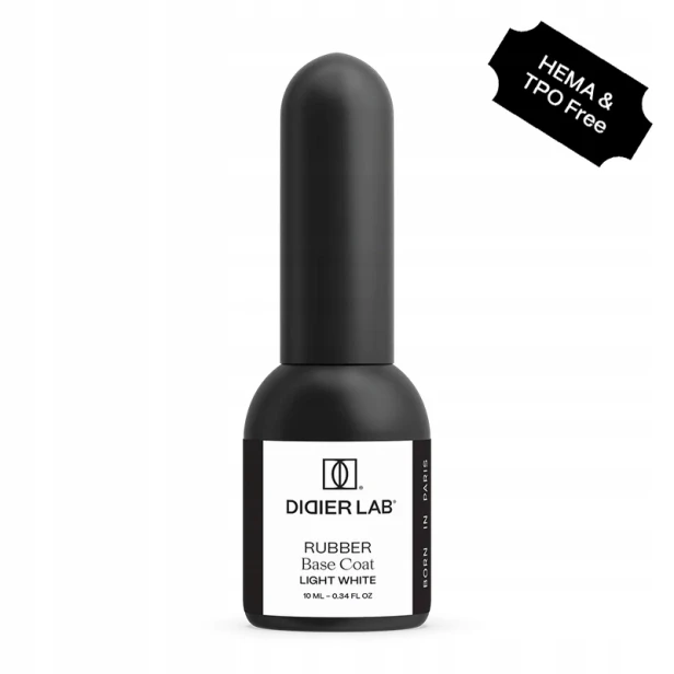 Didier Lab Kamuflująca Baza Kauczukowa Rubber Base Coat LIGHT WHITE 10ml