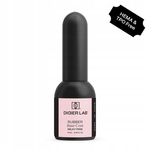 Didier Lab Kamuflująca Baza Kauczukowa Rubber Base Coat MILKY PINK 10ml