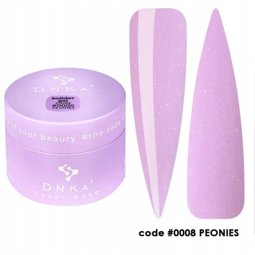 DNKa Żel Budujący do przedłużania paznokci Builder Gel #0008 PEONIES 30ml