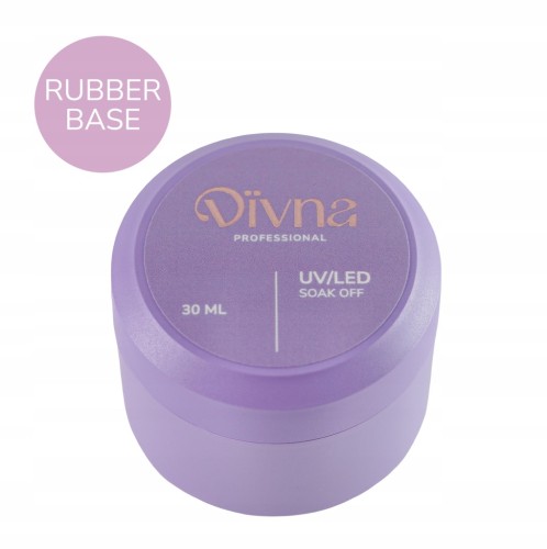 DIVNA Baza Hybrydowa do paznokci RUBBER BASE 30g