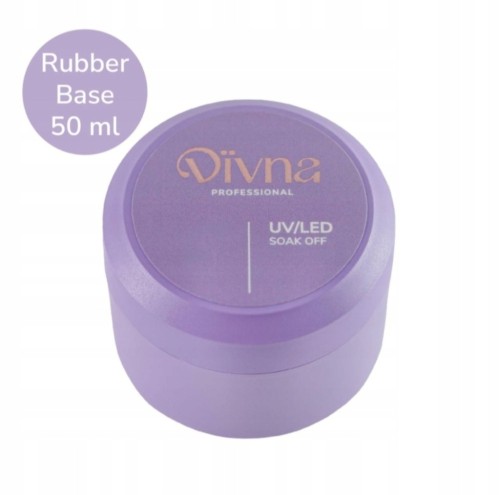 DIVNA Baza Hybrydowa do paznokci RUBBER BASE 50ml